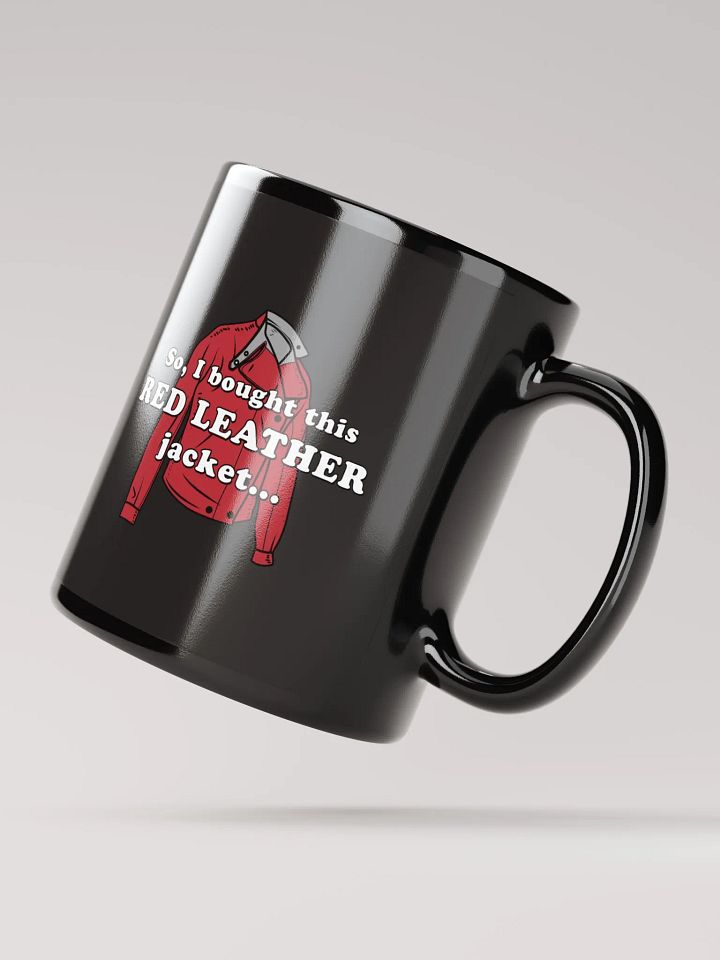 Red Leather Jacket - Black Mug product image (3)