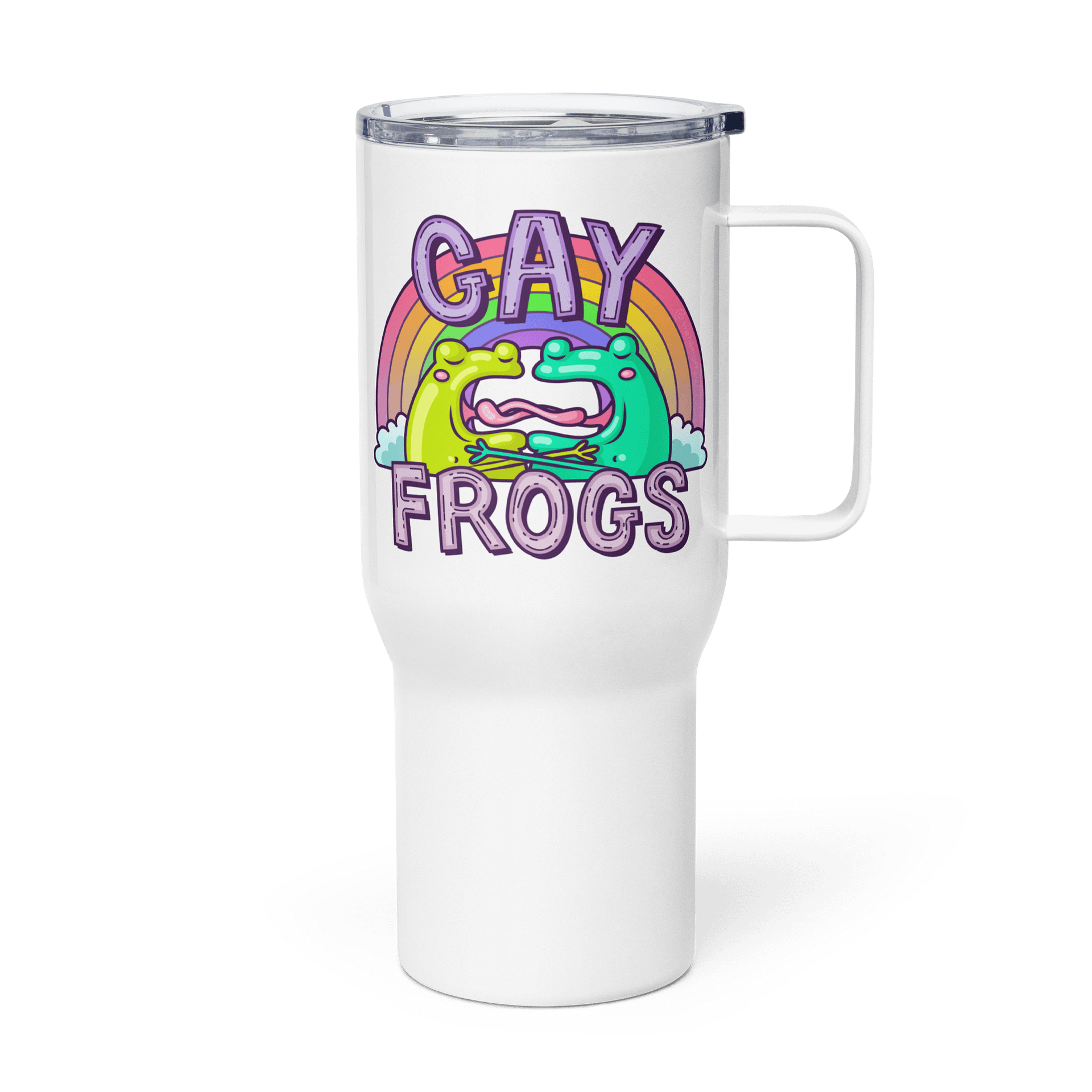 Gay Frogs Travel Mug with Handle product image (4)