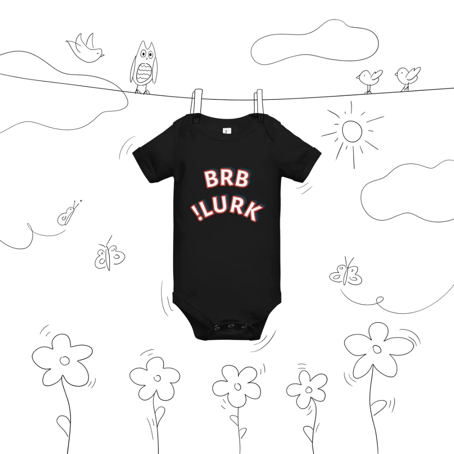 Bold BRB & LURK Baby Onesie product image (7)