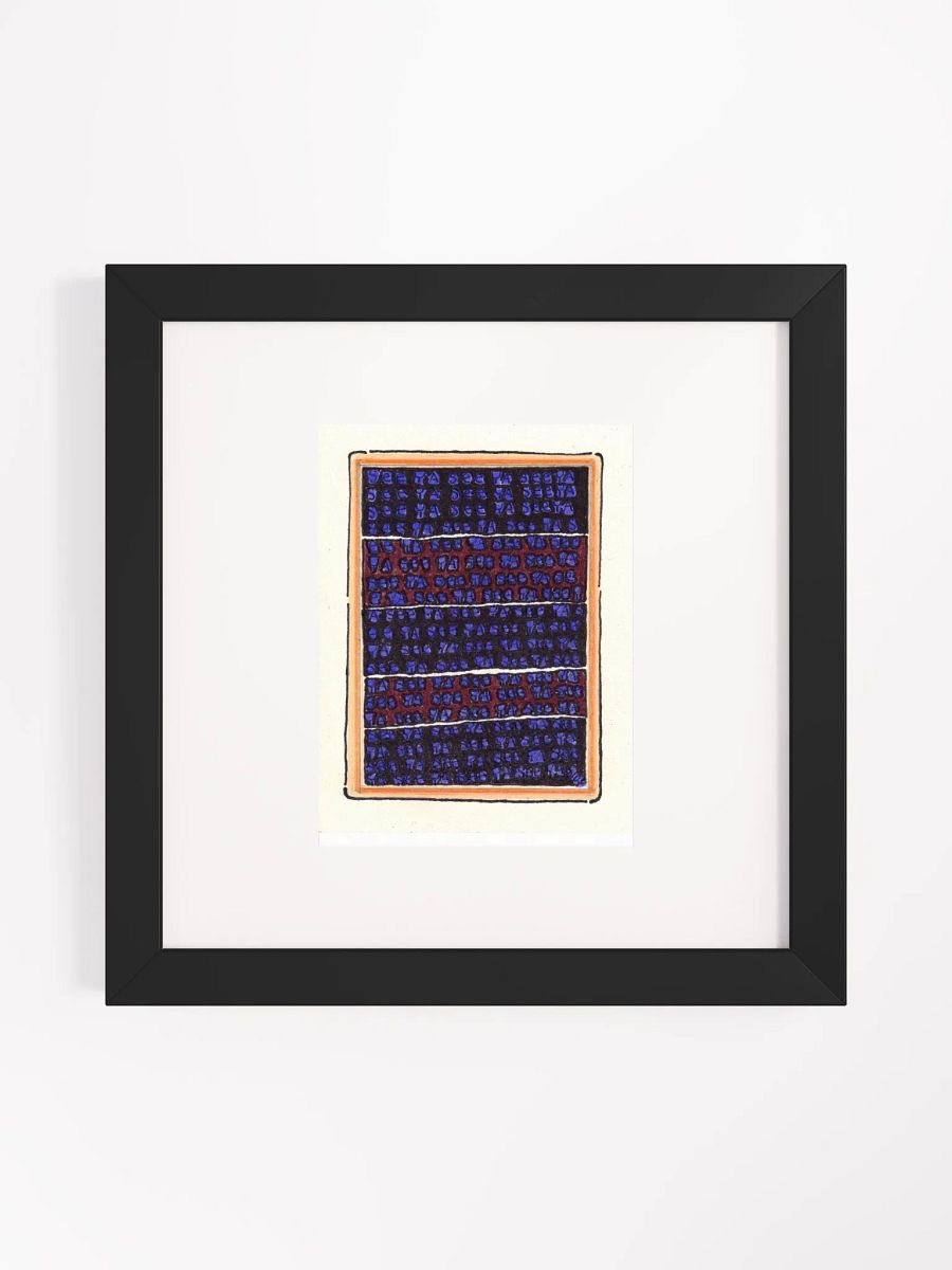 famous last words Panel Card Print Framed product image (2)