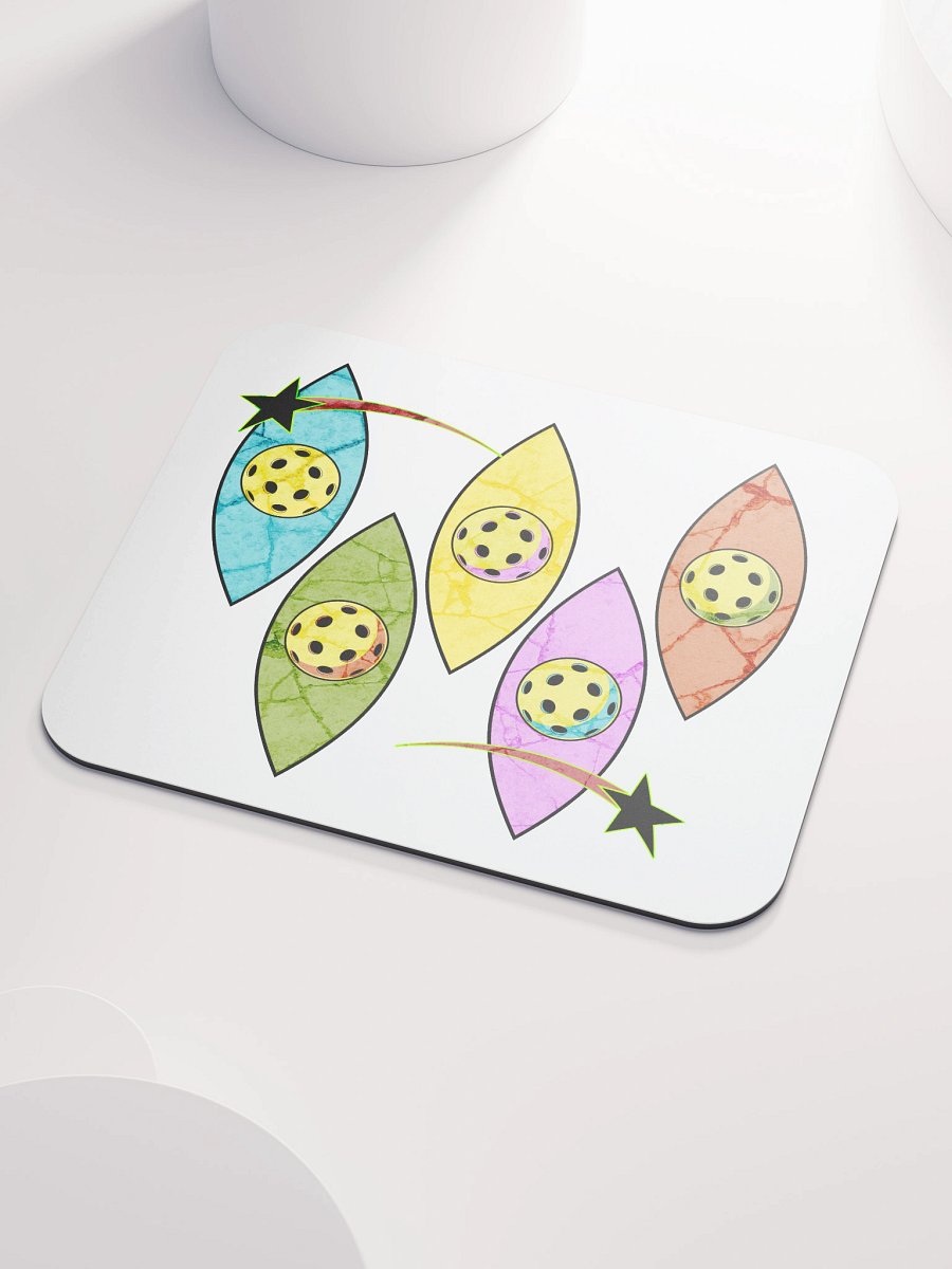 Mid Century Y2K Pickleball Whimsical Mouse Pad product image (3)