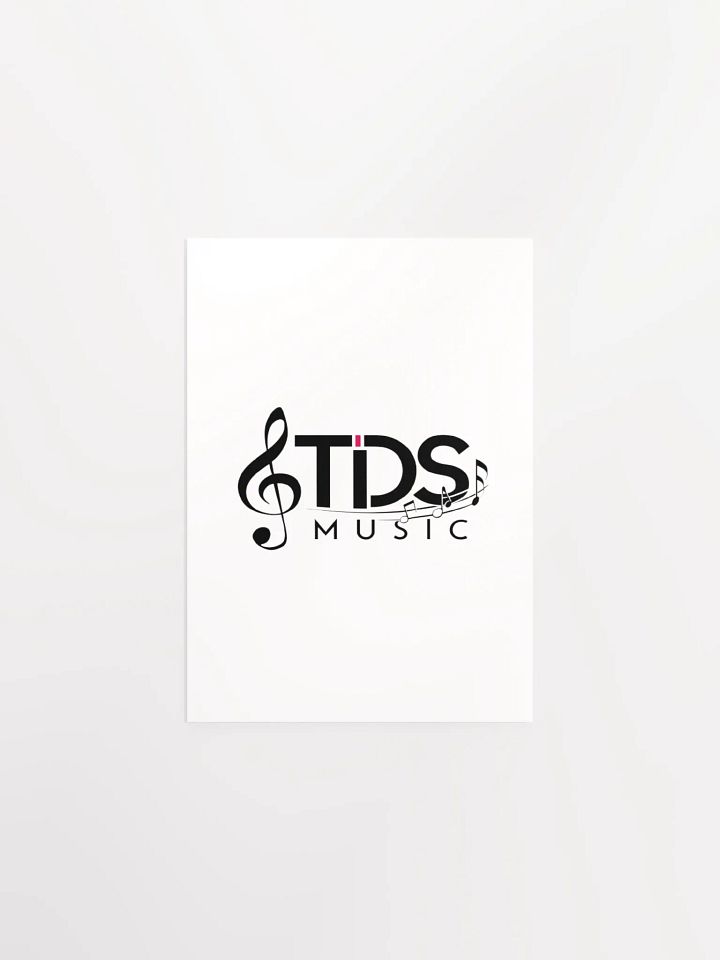 TDS Music White Enhanced Matte Poster product image (1)