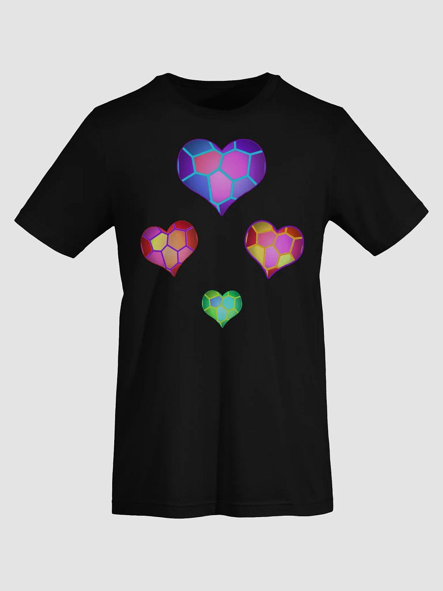 DiesmaHeart Triple Heart Straight-Side T-Shirt product image (55)