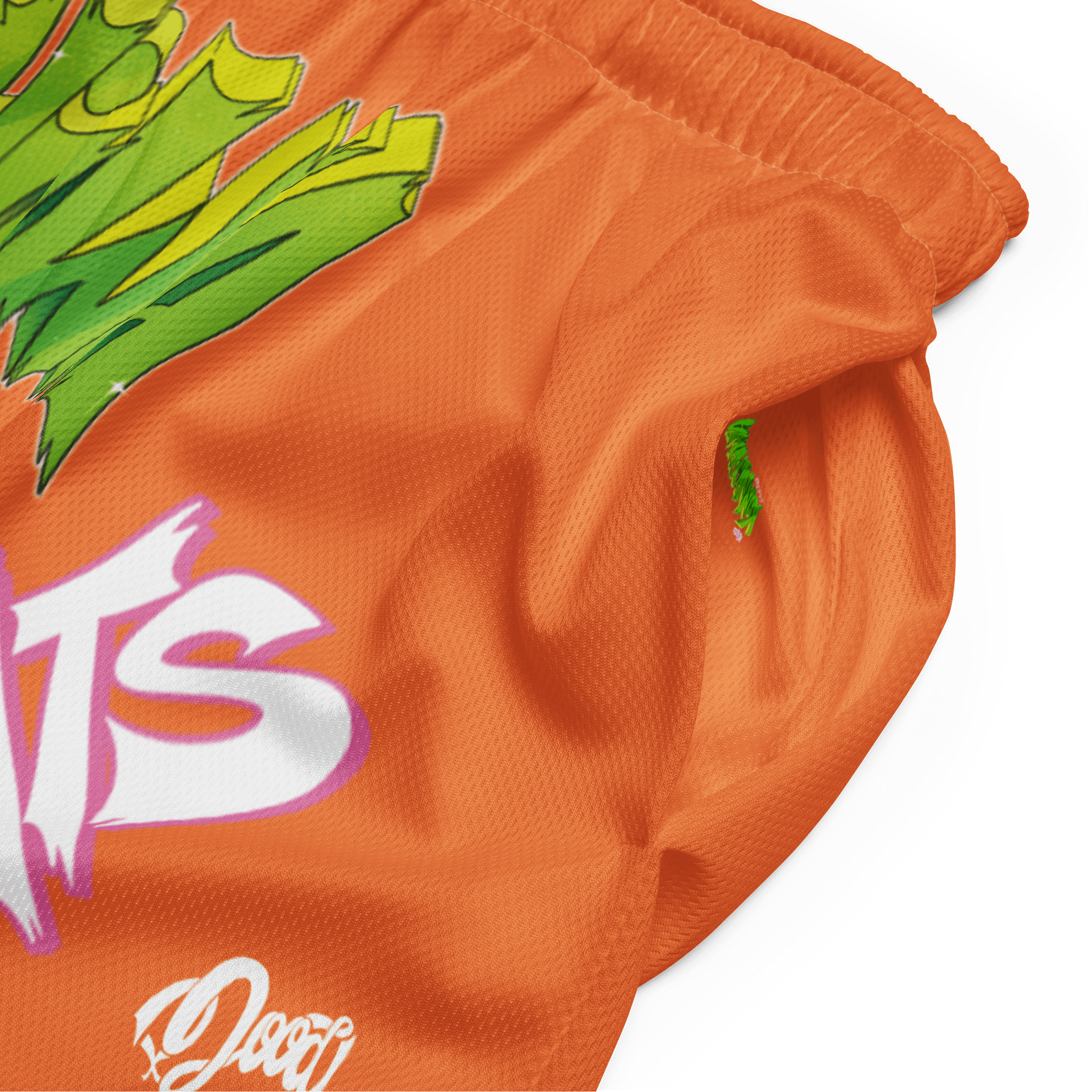 KONNICHIWA - Orange Mesh Shorts (with pockets) product image (3)