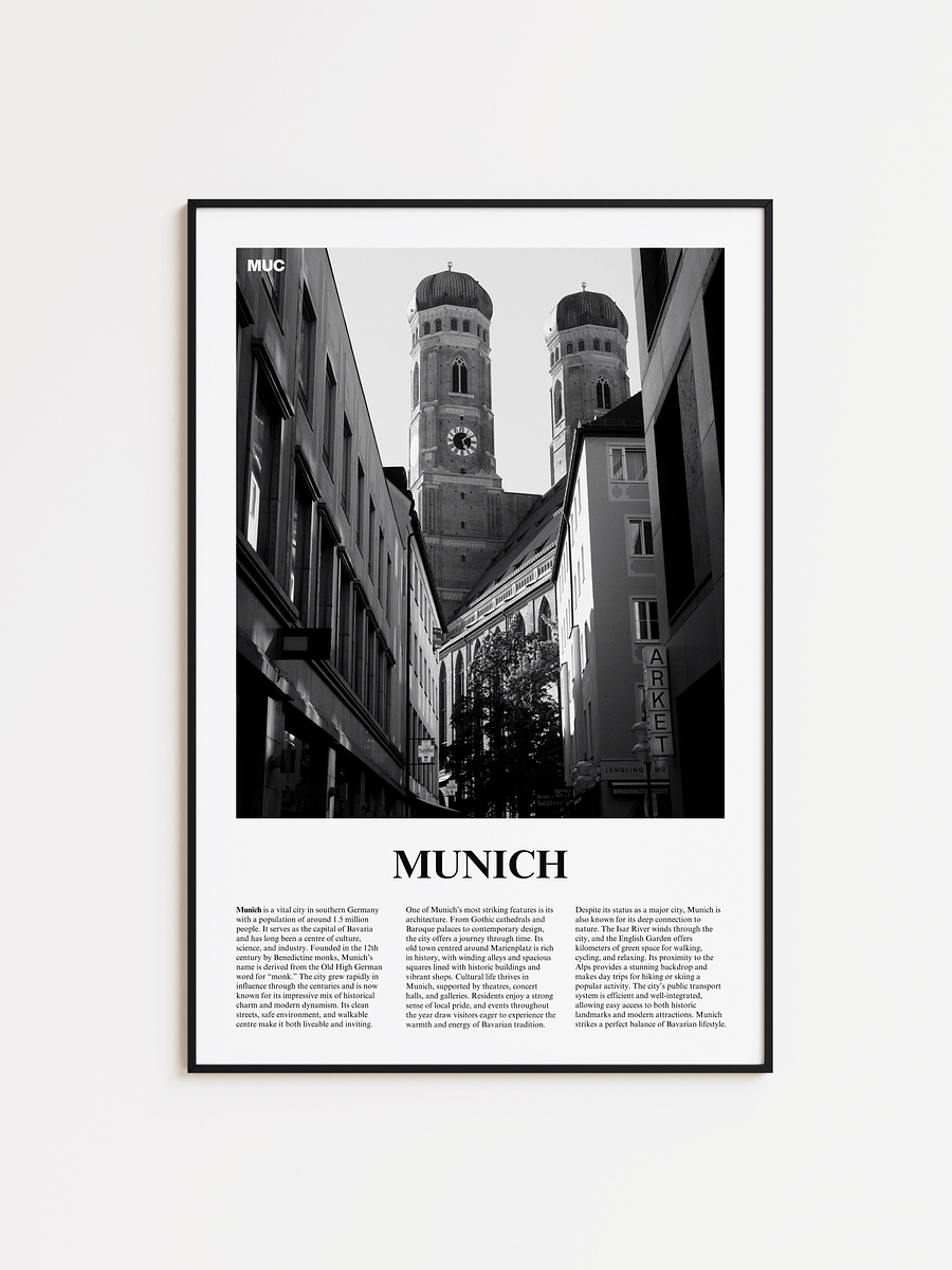Munich 02 Newspaper Poster | Framed product image (1)