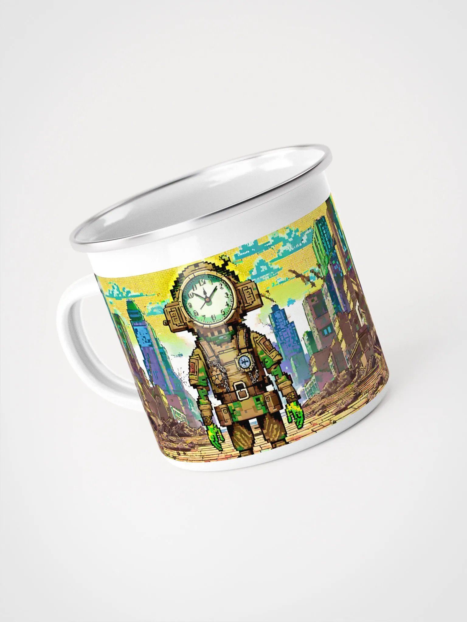 Tarkov Time: Pixel Enamel Mug product image (4)