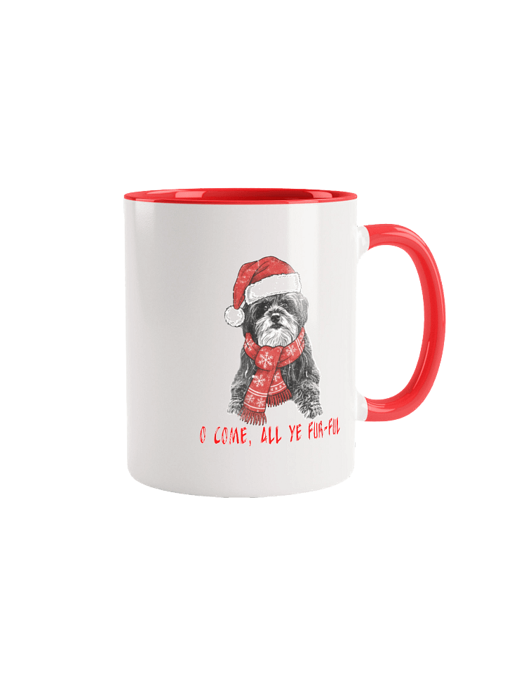 Oh Come, All Ye Fur-ful Ceramic Mug product image (1)