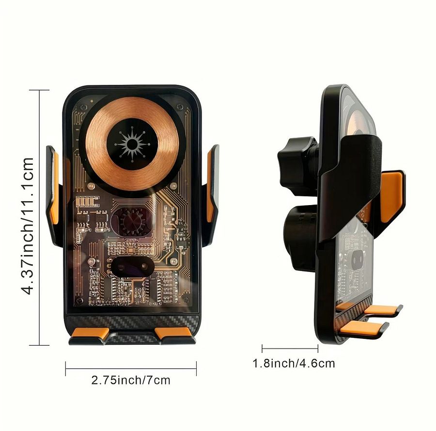 Dont Touch My Car Wireless Charging Car Phone Holder Summer Gift, 15W Fast Charging Auto Clip-on Car Phone Stand Mount, Durable Universal Car Cellphone Holder for iPhone & Samsung, Phone Accessories product image (7)