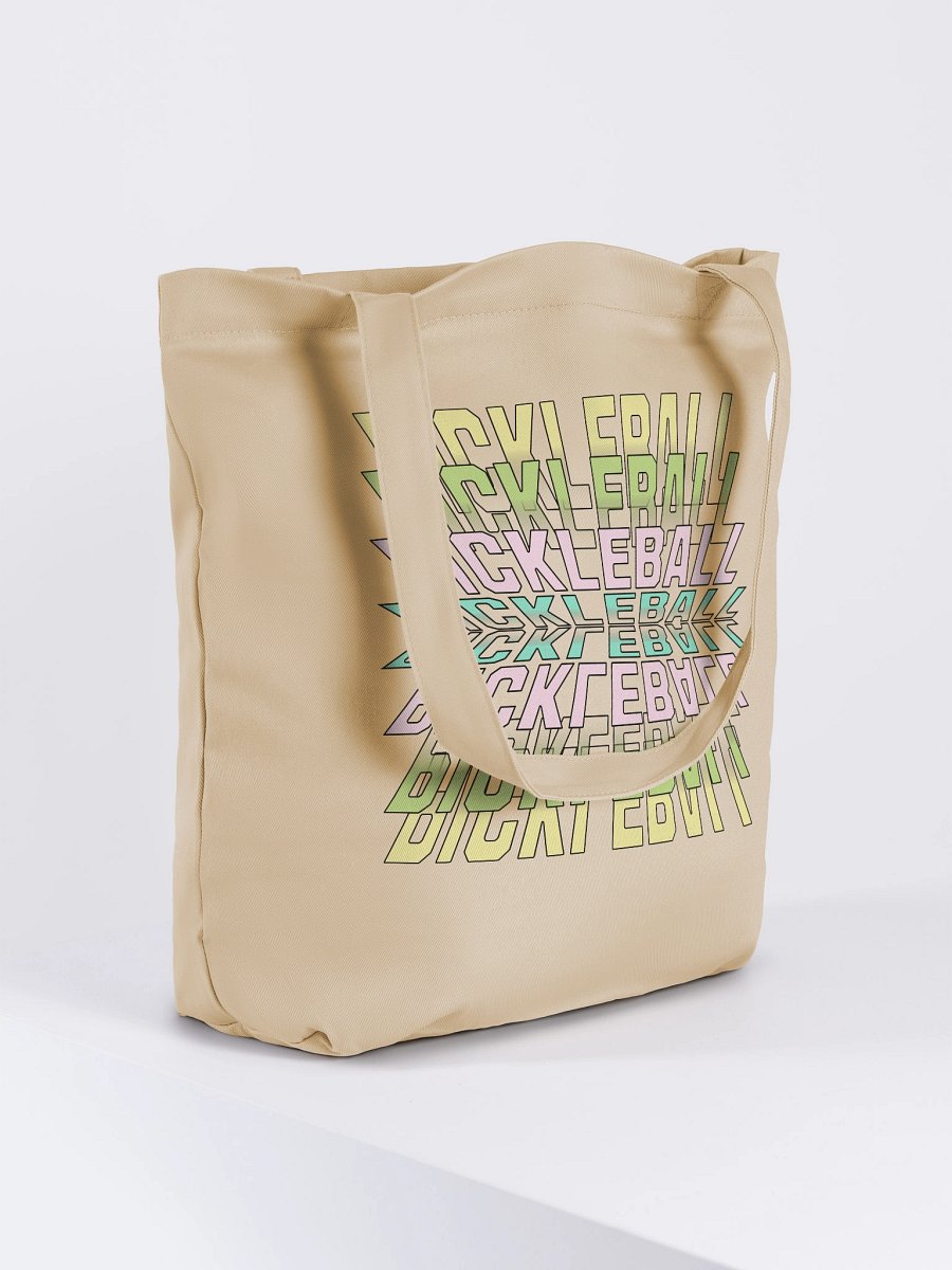 Pickleball Stacked Reflection Tote Bag product image (4)