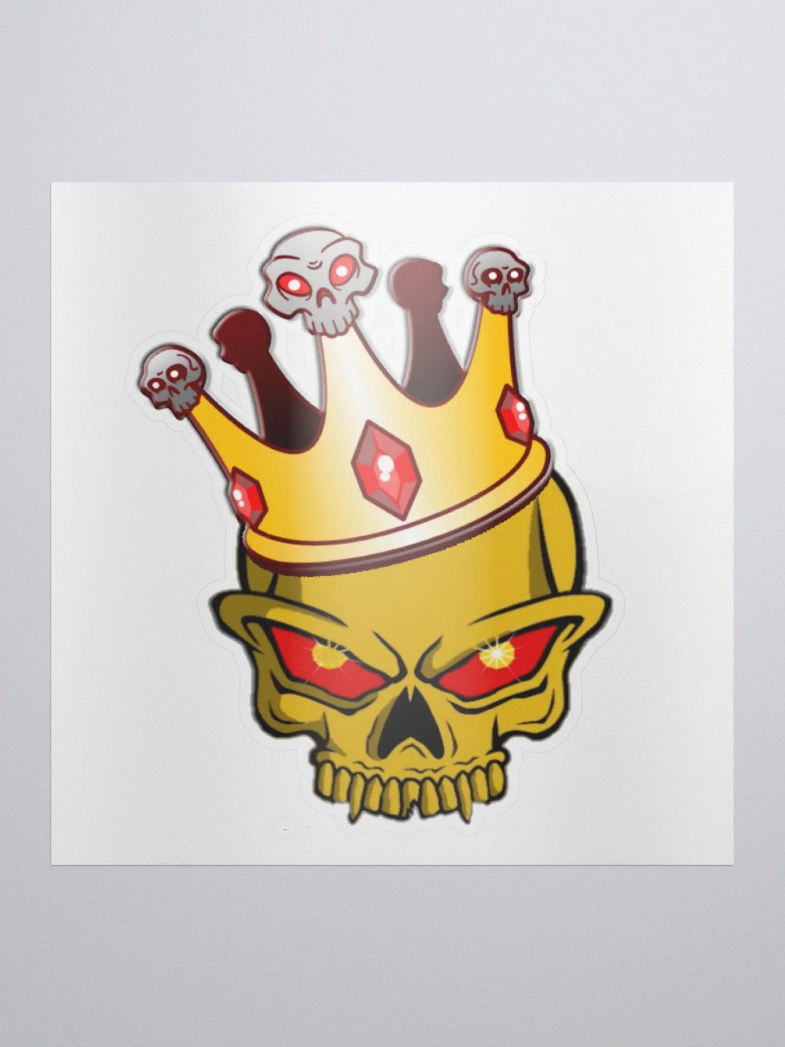 Kiss Cut Skull Sticker product image (1)