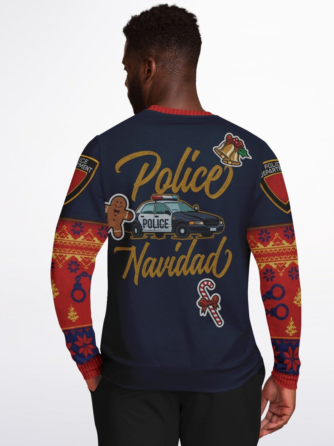 Police Christmas Sweater | Nice List Holiday Sweatshirt | Law Enforcement Christmas Party Outfit | Cop Winter Outfit product image (6)