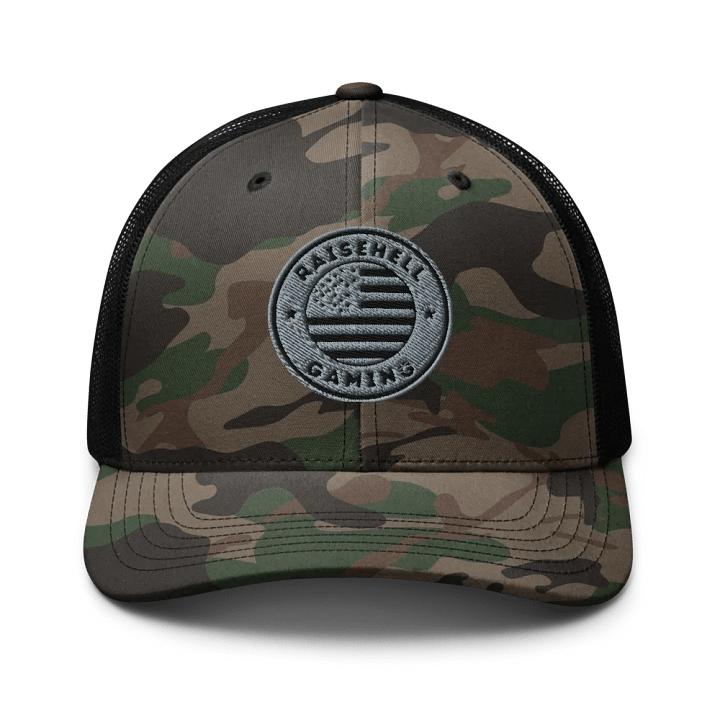 RaiseHellGaming Camo Trucker Hat product image (1)