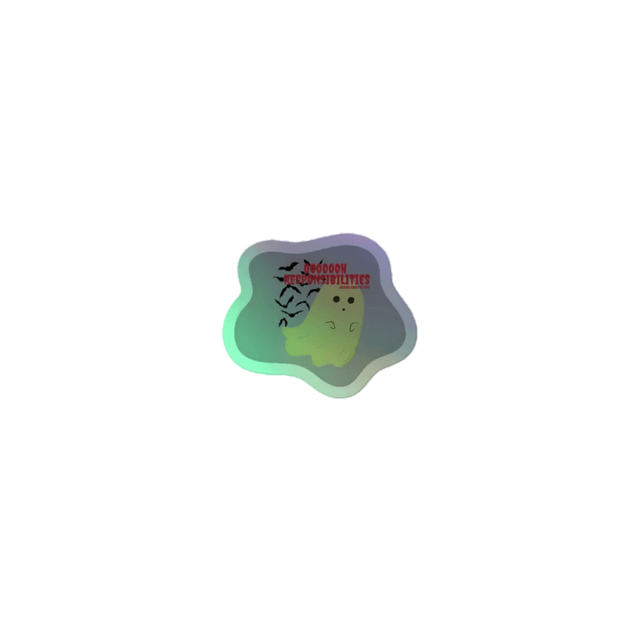 Ghostly Responsibilities Holographic Sticker Sheet product image (7)