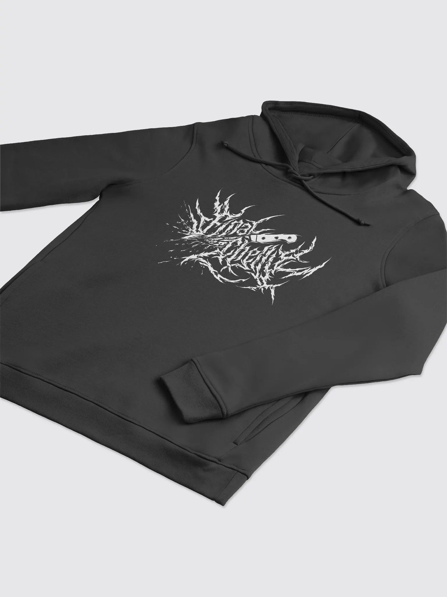 Keep It Metal White Logo Womens Organic Printed Hoodie product image (3)