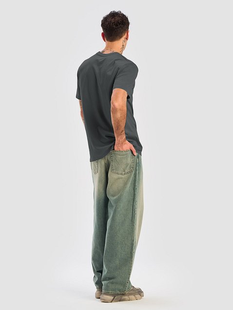 Photo showing Stanley/Stella Unisex Organic Ribbed Neck T-Shirt