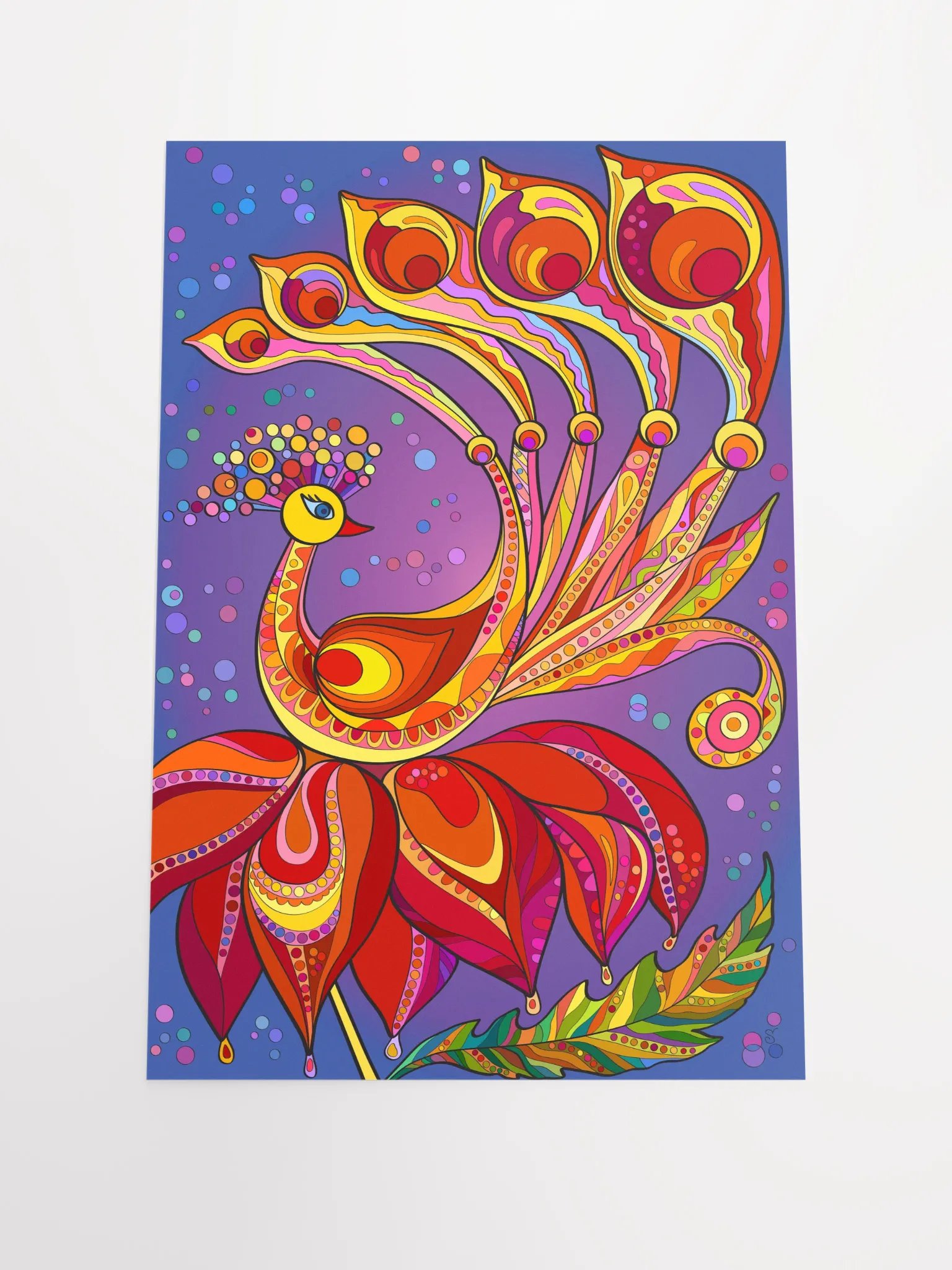Vibrant Matte Poster Print - Happy Bird product image (1)