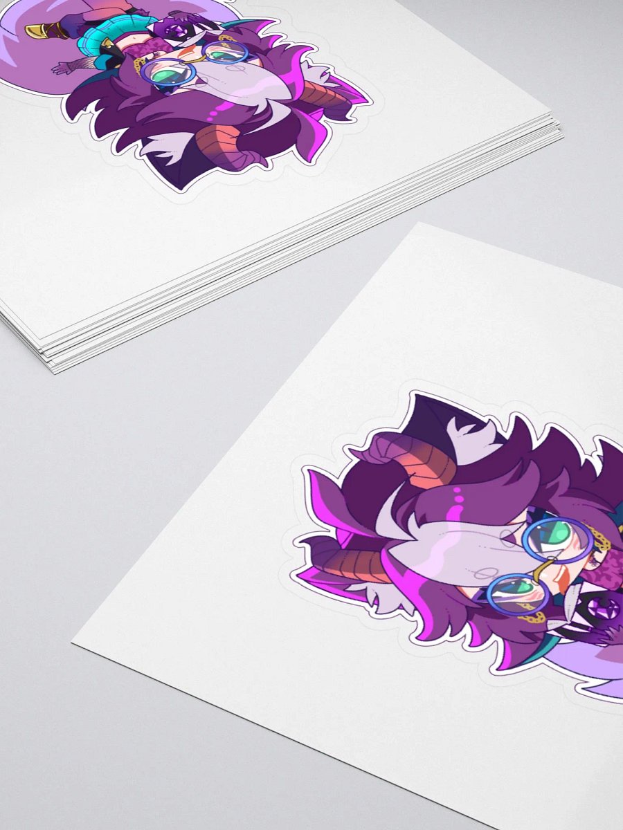 Loki with a Book! Kisscut Sticker (Multiple Sizes) product image (4)