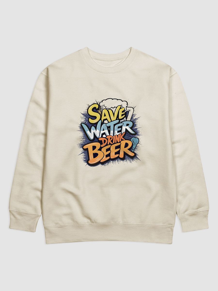 Dynamic Design Sweatshirt - 'Save Water Drink Beer' product image (1)