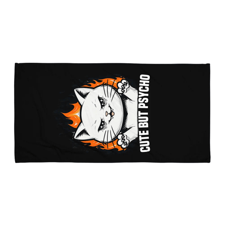 cute but psycho towel product image (1)