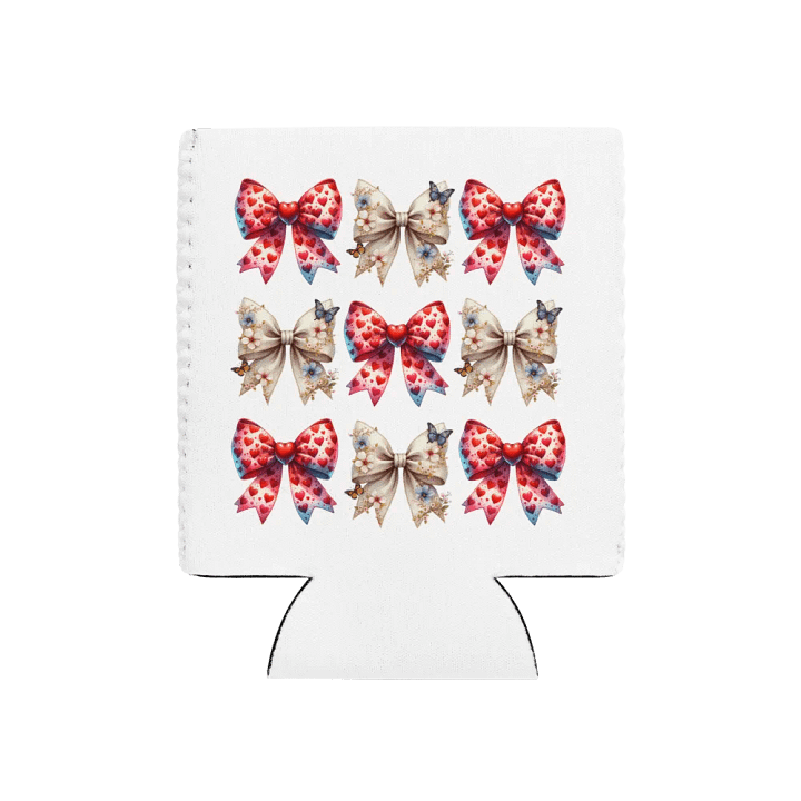 Spring Bows Heart Can Cooler product image (1)