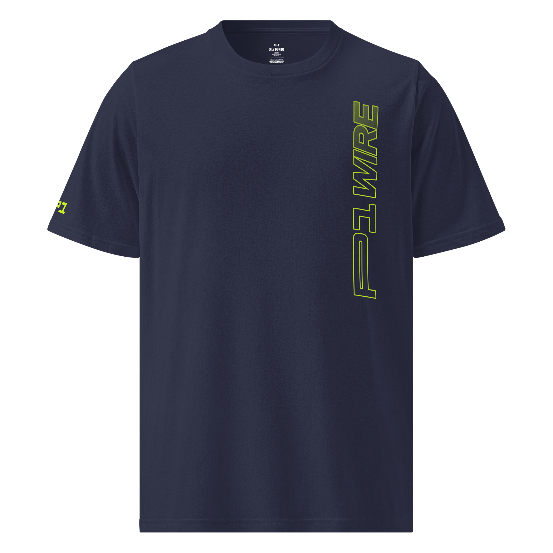 P1 WIRE Glitch Neon Athletic T-Shirt product image (1)