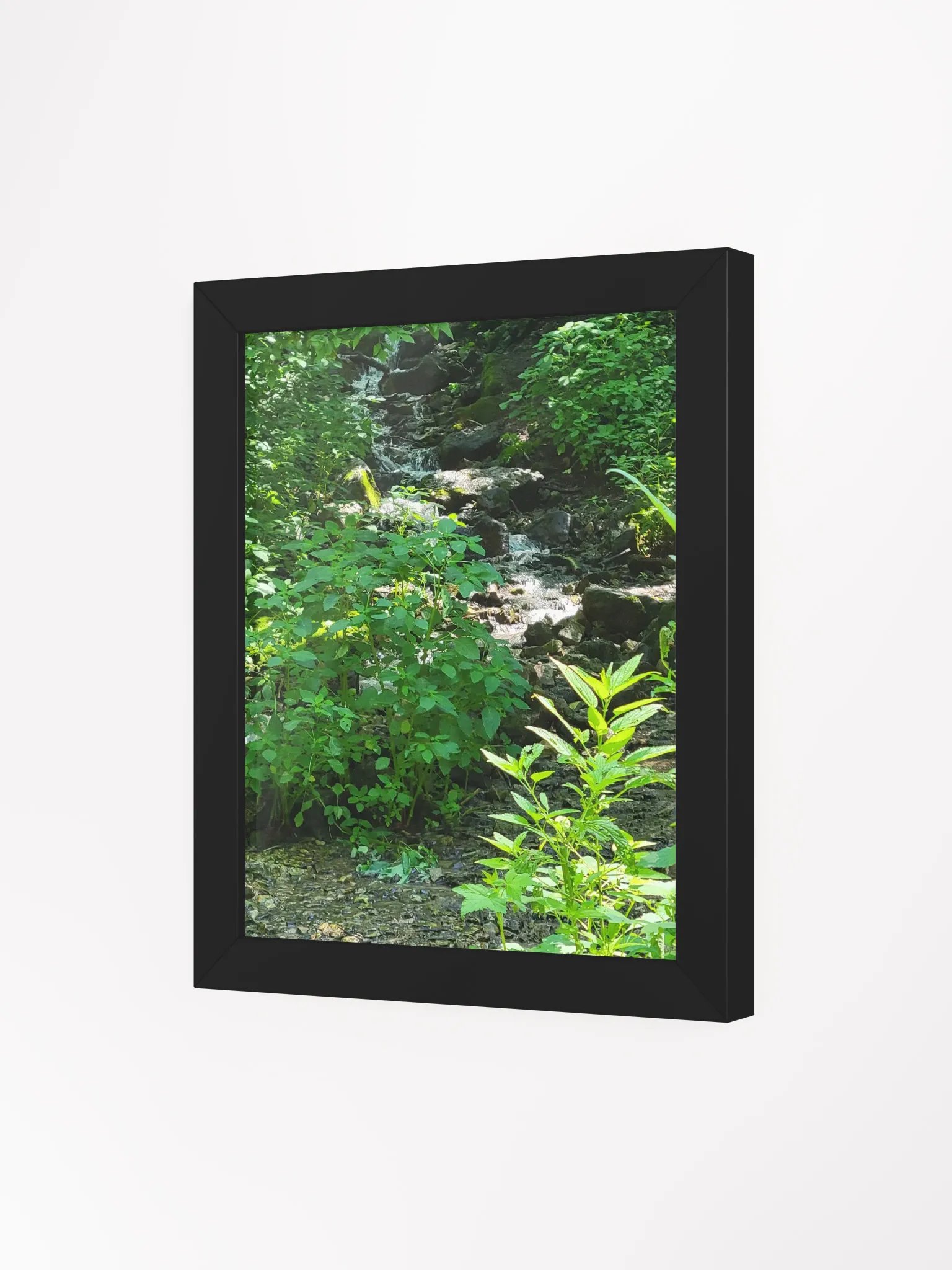 Hidden Serene Waterfall Framed Matte Poster product image (3)