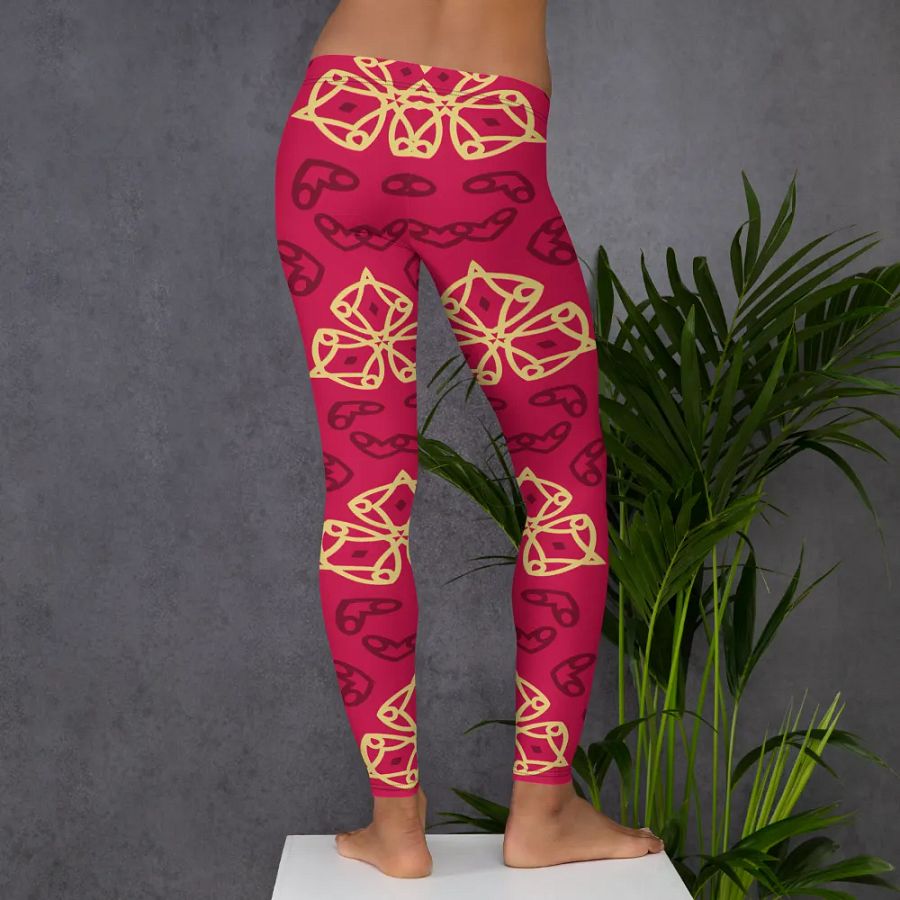 Geometric Floral Fusion Leggings product image (6)