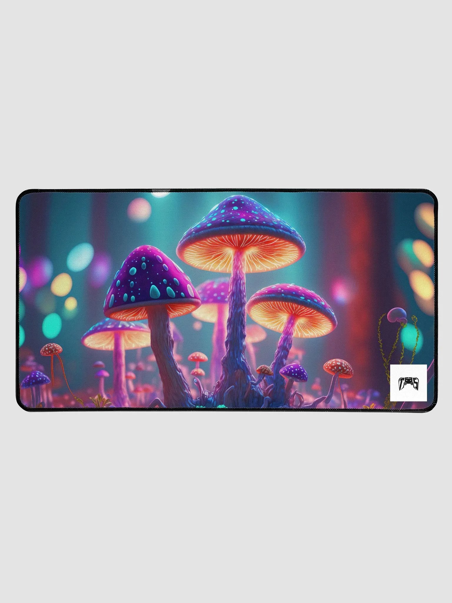 "Neon Shroom" Large Desk Mat product image (1)