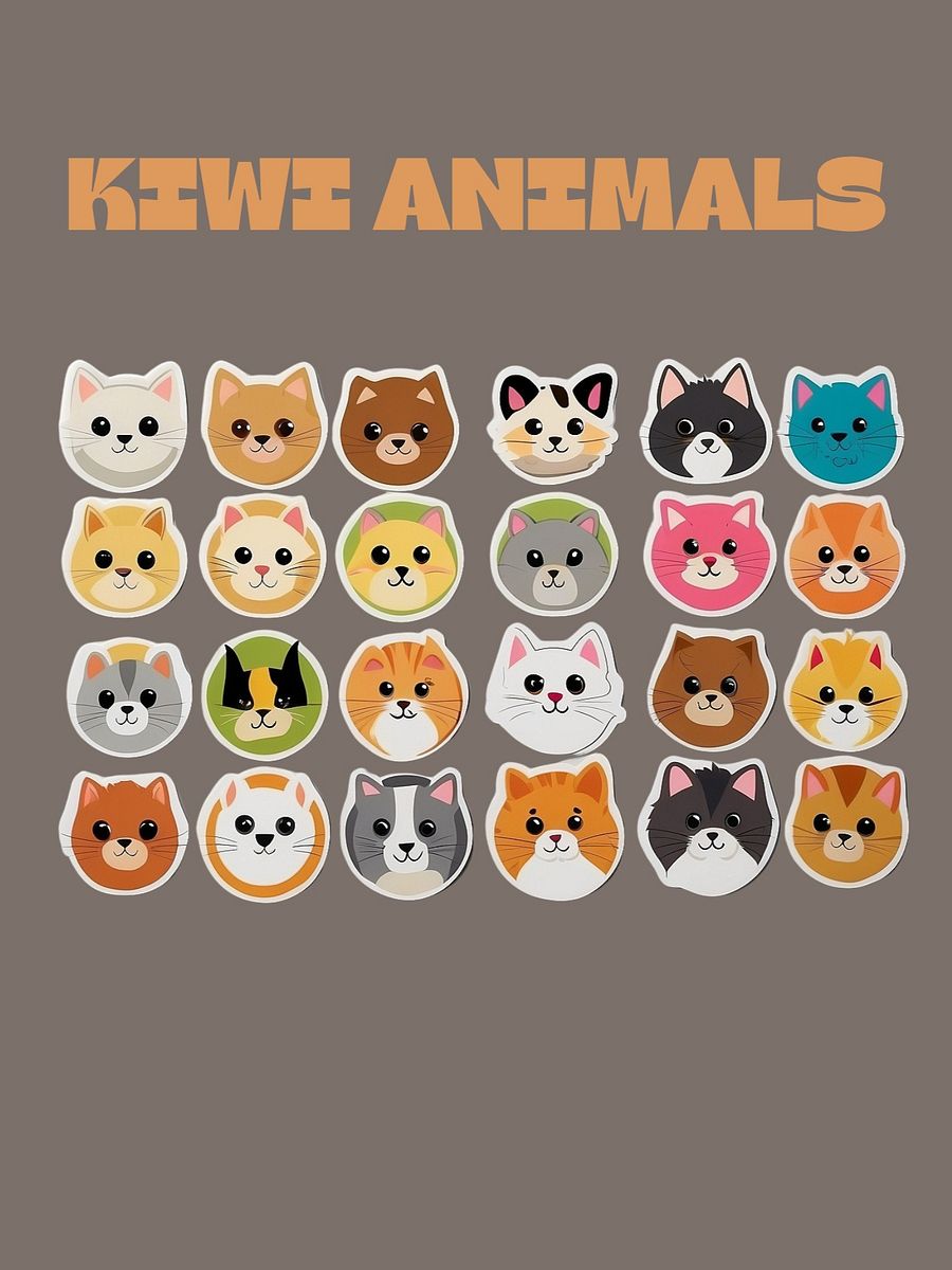 Kiwi Animal Stickers Sheets product image (5)