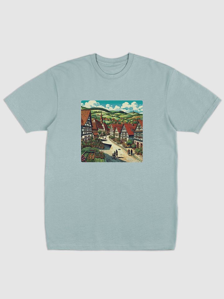 Rural Village Serenity Tee | AIart Stuttgart city product image (2)