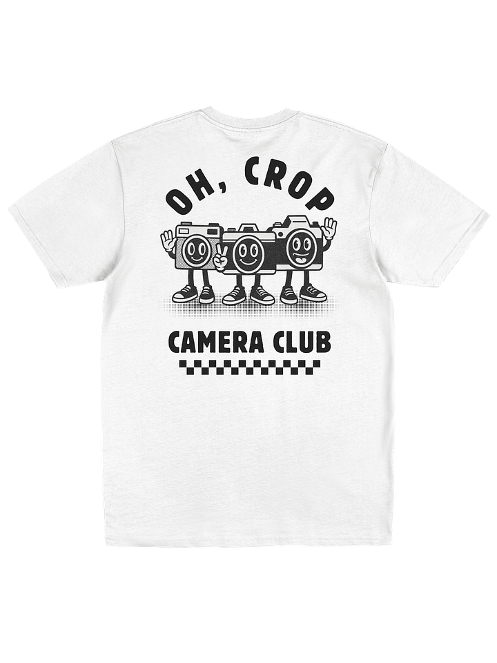 Oh Crop Camera Club Vintage Graphic Tee (White) product image (2)