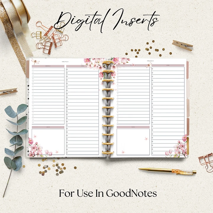 Bloom Daily Planner Digital Insert product image (1)
