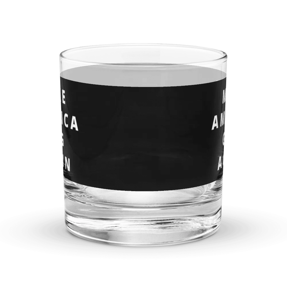 Make America Gag Again Black Chromatic Rocks Glass product image (2)
