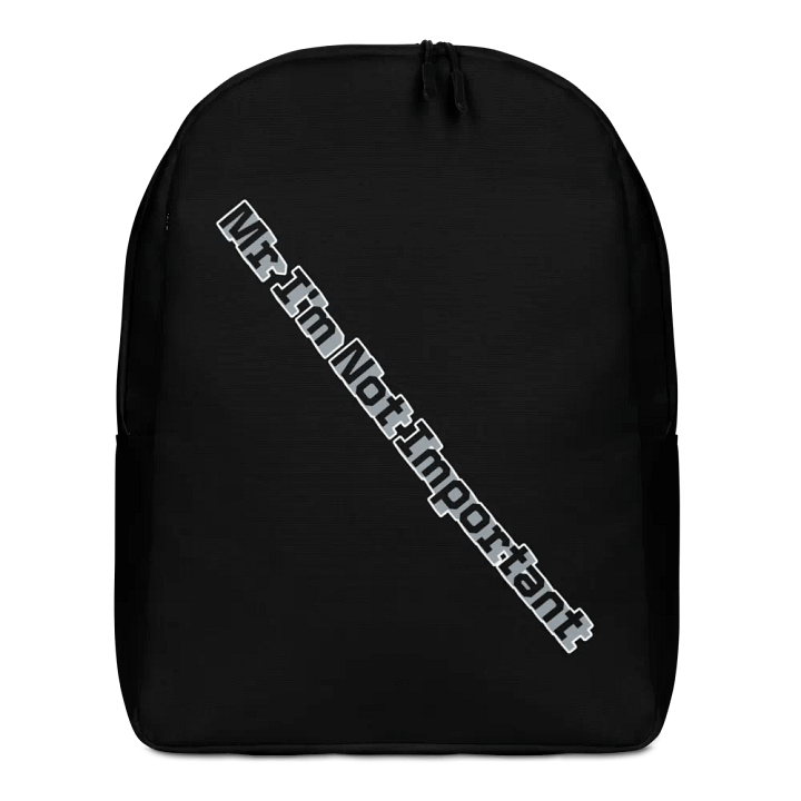 Minimalist Backpack - Black - Mr I'm Not Important product image (1)