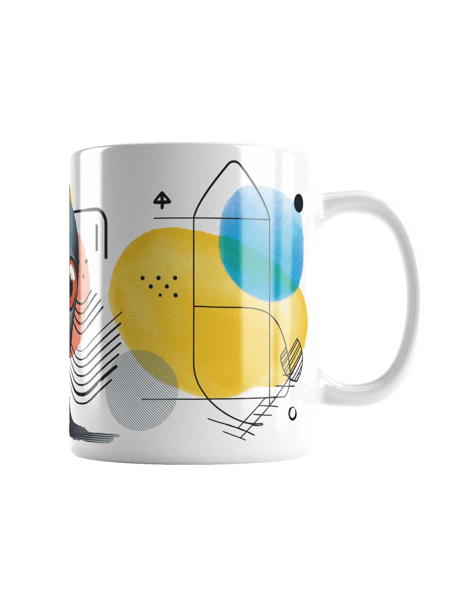 Abstract Art Coffee Mug: STARE INTO YOUR SOUL product image (5)