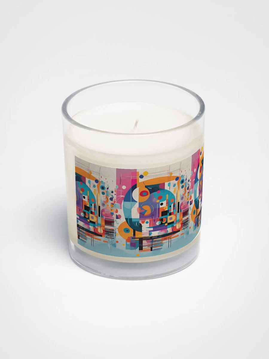 Kadinsky inspired Soy Wax Candle gift for arty moms dads friends and family product image (2)