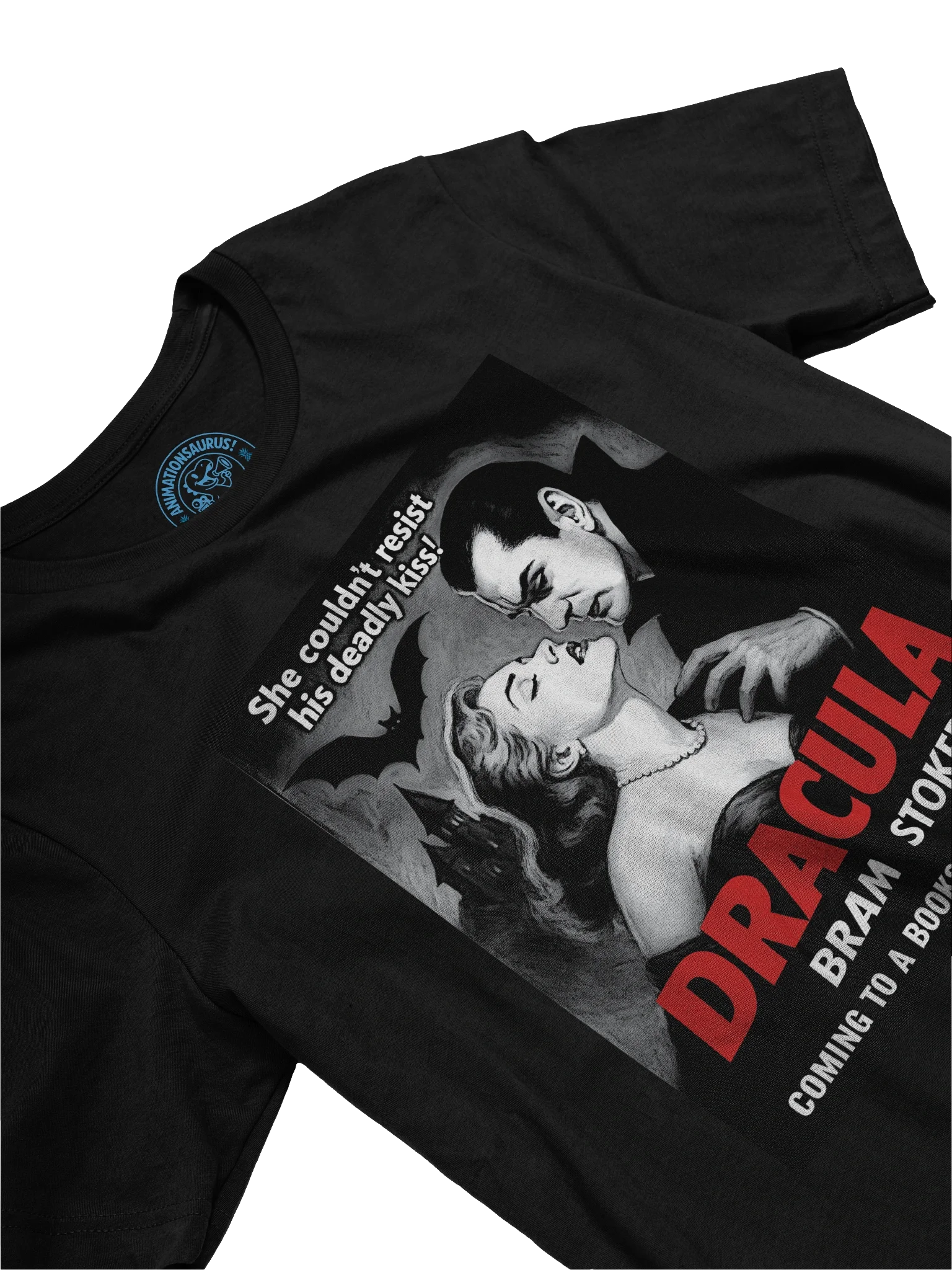"Dracula" 1950's Faux Retro Film Poster Bram Stoker Concert Tee Fit Unisex T-Shirt product image (20)