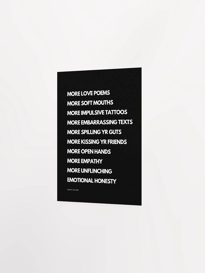 More Love Poems Art Print product image (2)