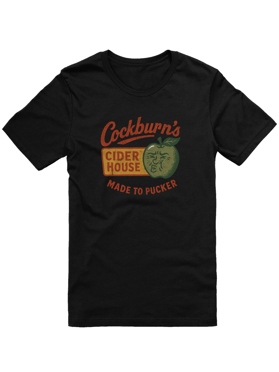 Cockburn’s Cider House T-Shirt – Funny Retro Drinking Shirt Made to Pucker product image (1)