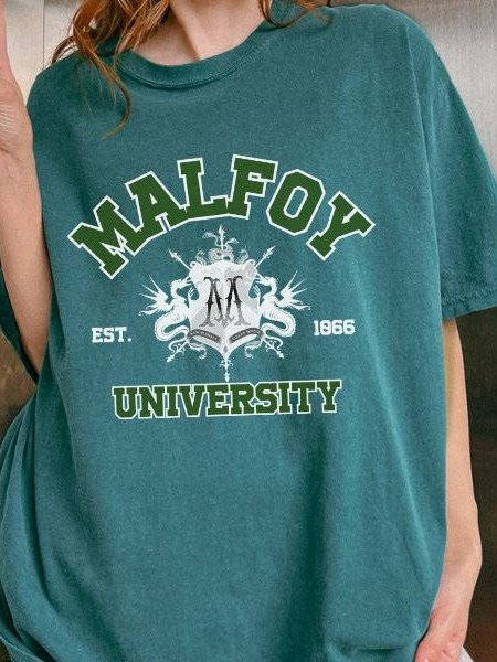 Malfoy University Vintage Collegiate Style Shirt product image (5)