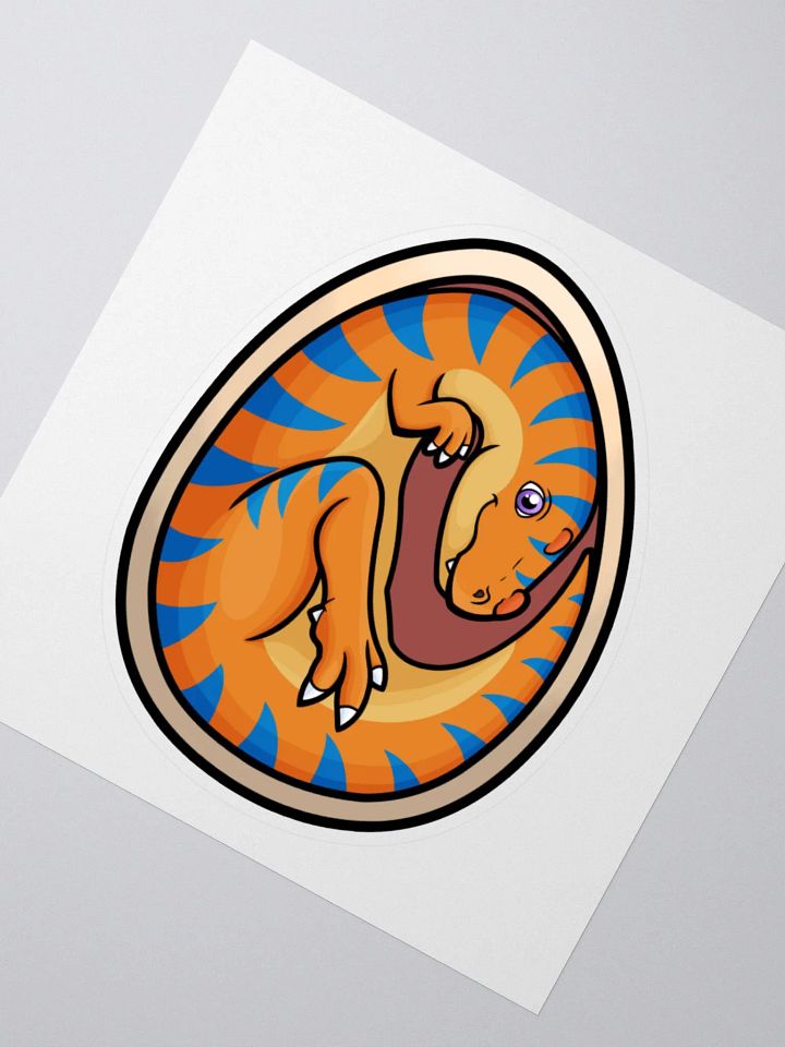 Baby Ceratosaurus in egg Sticker product image (2)