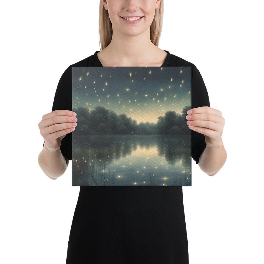Evening Lake Scene With Fireflies Wall Art product image (2)