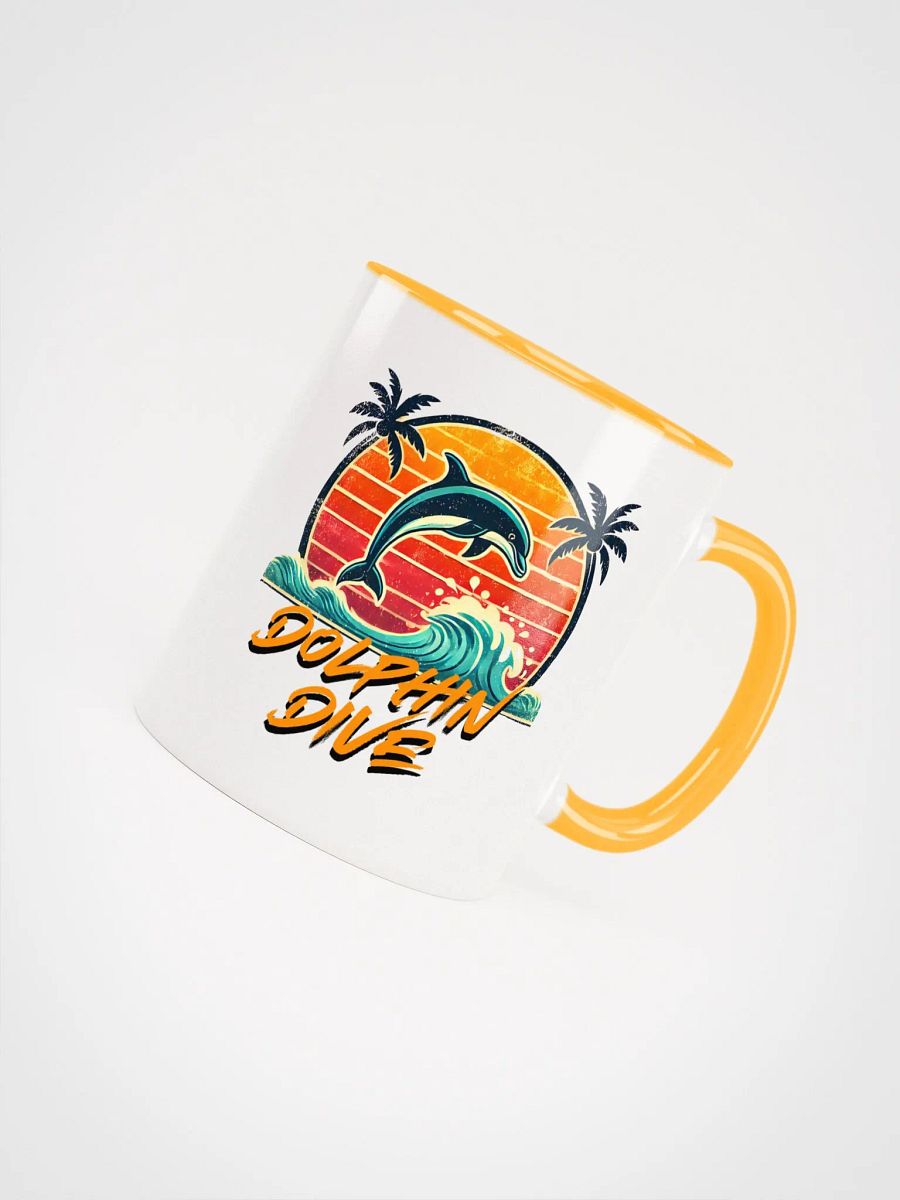 Sunset Dolphin Dive Ceramic Mug product image (54)