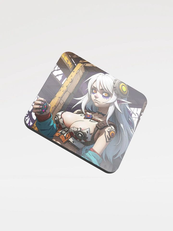 Futuristic Anime Coaster: Cyber-Style Elegance product image (1)