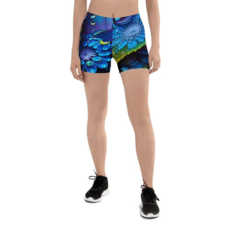 Kawaiikitten Exclusive Premium Dew Drop Comfort Yoga Shorts product image (1)