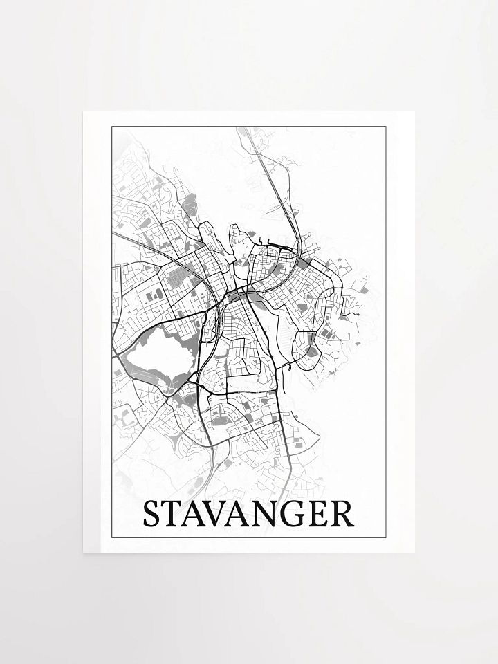 Stavanger, Norway, city map print product image (5)