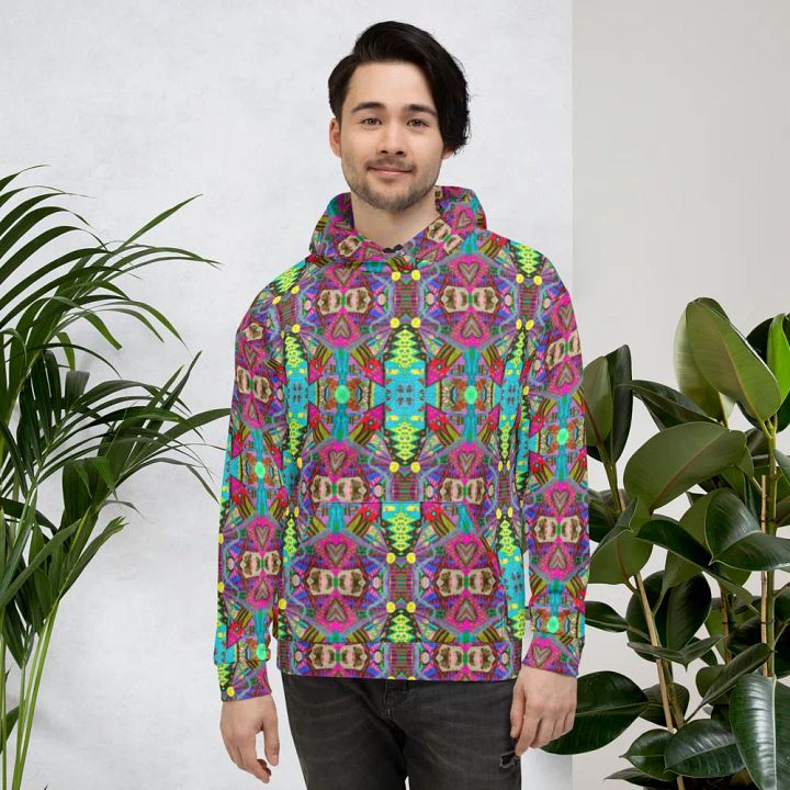 Abstract Doodle Art Tower Moment Unisex Pull Over Hoodie product image (2)