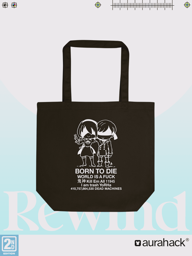 BORN TO DIE - TOTE BAG - BLACK product image (1)