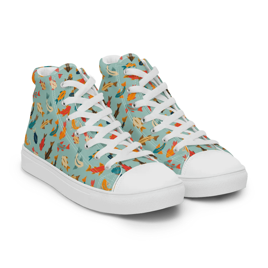Aquatic Encounters - Mens High Top Canvas Shoes product image (8)