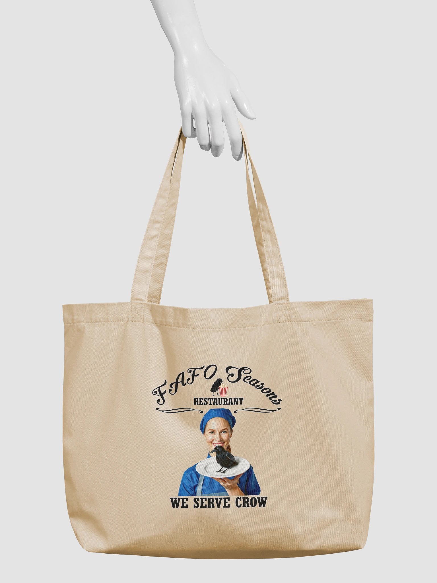 FAFO Seasons Restaurant Menu - We Serve Crow - Eco-Friendly Tote Bag product image (3)